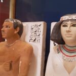 Egyptian statues of men and women