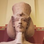 closeup Egyptian statue
